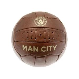 Image of Man City Retro Faux Leather Heritage Ball Size 5