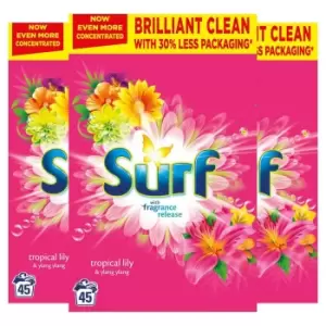 Image of Surf Washing Powder Tropical Lily & Ylang Ylang 45 Washes 2.25kg