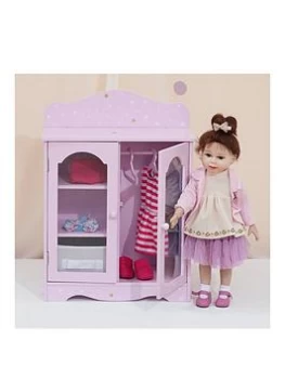 Image of Teamson Kids Olivia'S Little World - Twinkle Stars Doll Fancy Closet With 3 Hangers