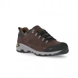 Image of Trespass Mens Falark Vibram Leather Walking Shoe (8 UK) (Dark Earth)