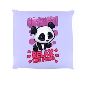 Image of Handa Panda Relax Like Panda Cushion (One Size) (Lilac)