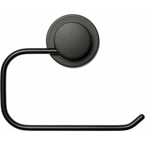 Image of Croydex Croydex - Stick 'n' Lock Toilet Roll Holder, Matt Black - Black QM291121