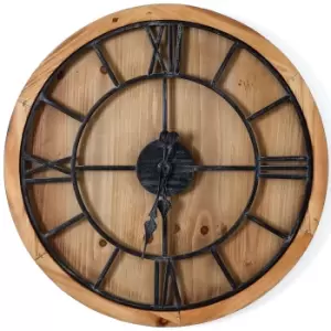 Image of Williston Large Wooden Wall Clock