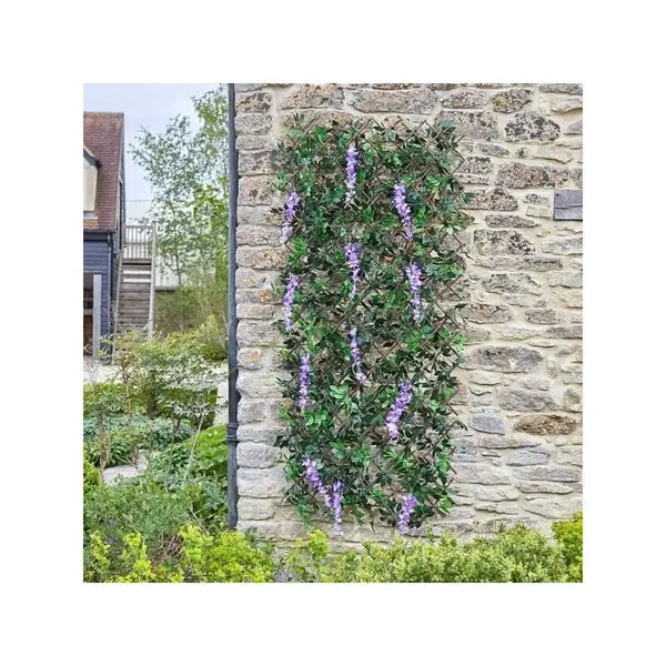 Image of SMART GARDEN Smart Garden - 90cm x 180cm Expanding Wisteria Leaf Trellis Wheelie Bin Screen 5604017