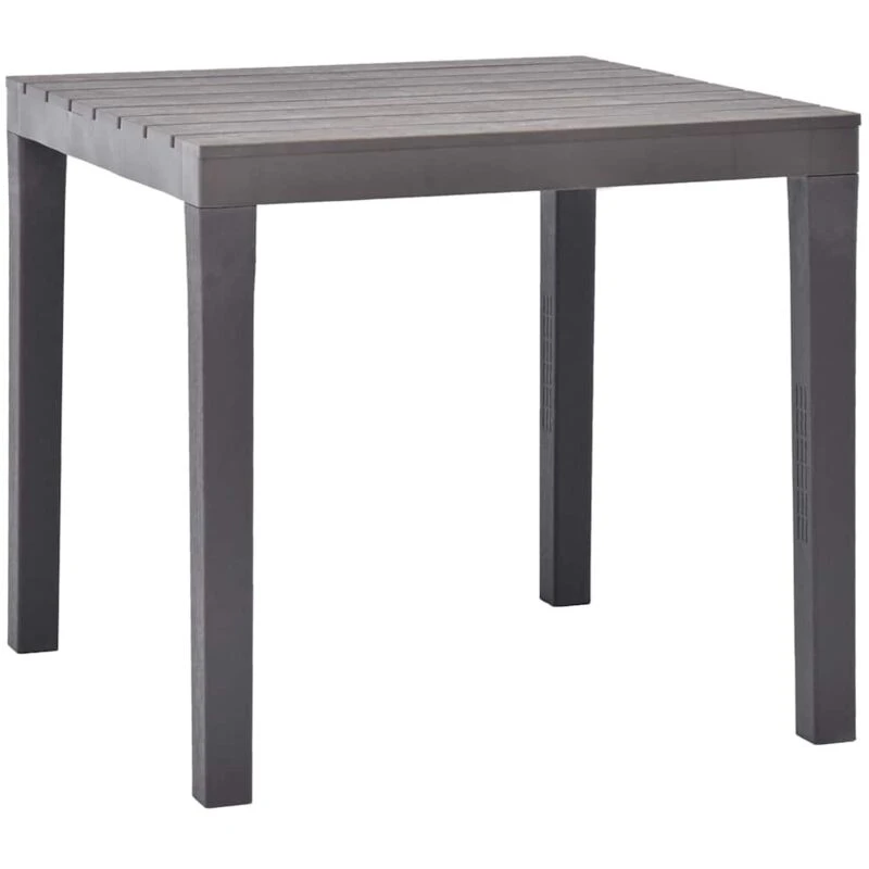 Image of VIDAXL Garden Table Mocca 78x78x72cm Plastic Vidaxl 48785