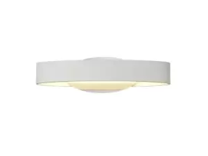 Image of Wall Lamp, 1 x 6W LED, 3000K, 480lm, White, Polished Chrome