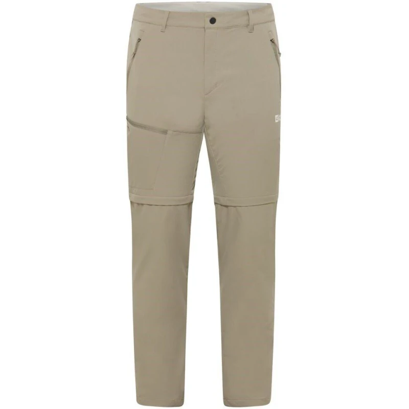Image of Jack Wolfskin Mens JW Pico Trail Convertible Zip Off Trouser Stone male Small