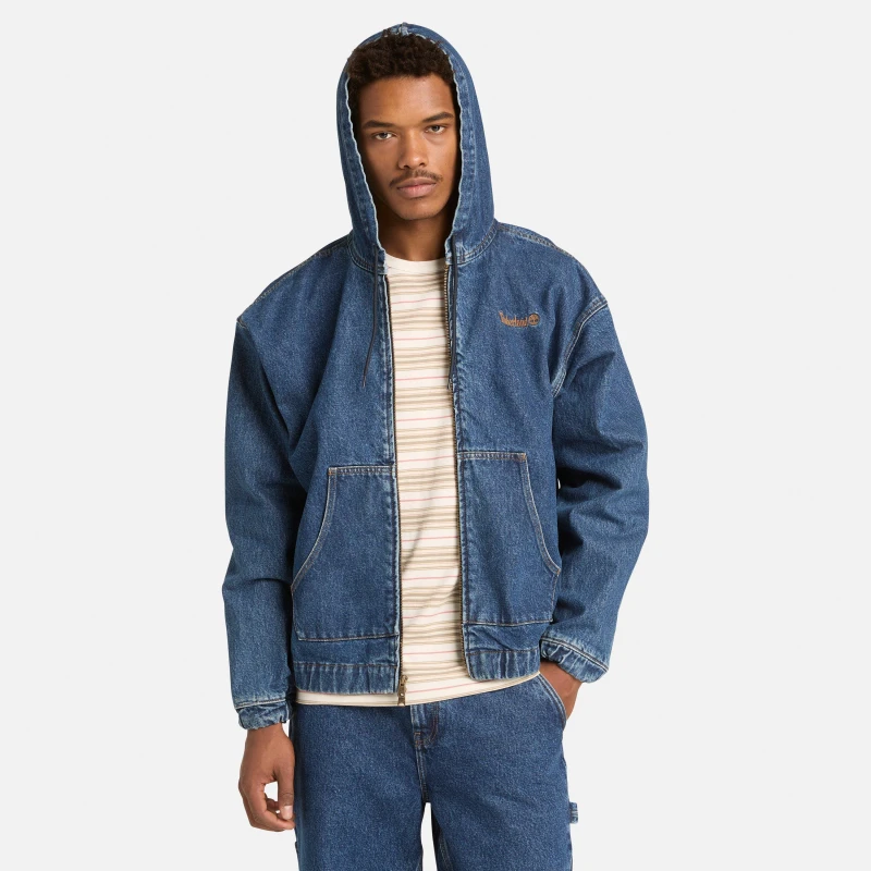Image of Timberland Timb Denim Hood Sn62 96 Blue Wash male M