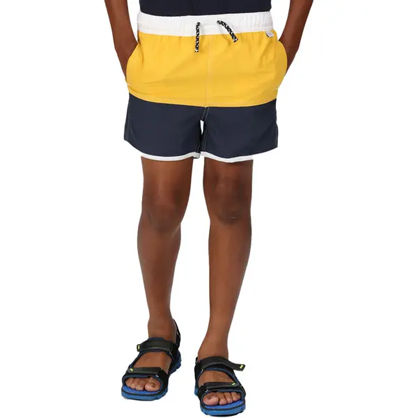 Image of Regatta Boys Sergio Quick Dry Mesh Lined Swimming Shorts 5-6 Years - Waist 55-57cm (Height 110-116cm)