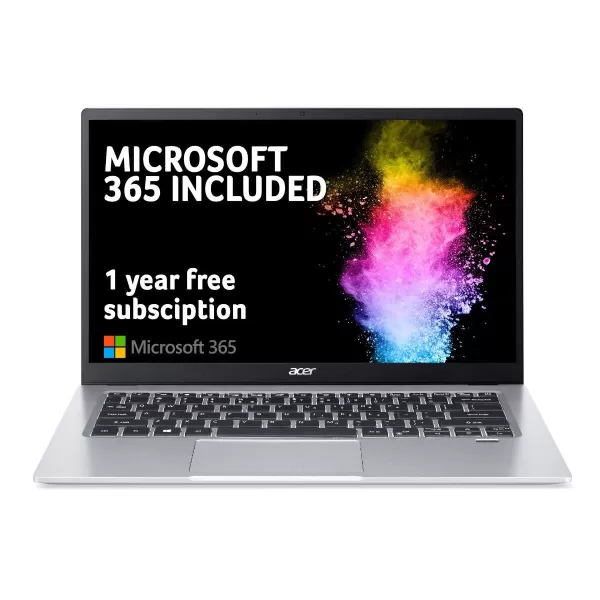 Image of Acer Swift 1 SF114-33 14" Laptop - (Intel Pentium N6000 4GB 256GB SSD Full HD Display Windows 10 in S Mode Silver) Intel Pentium Silver 1.1 GHz 35