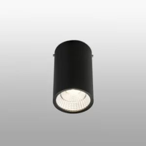 Image of Rel LED 1 Light Round Surface Mounted Downlight Black