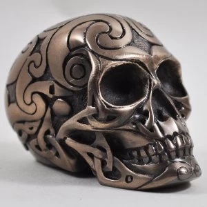 Image of Tribal Cold Cast Bronze Skull (Small)