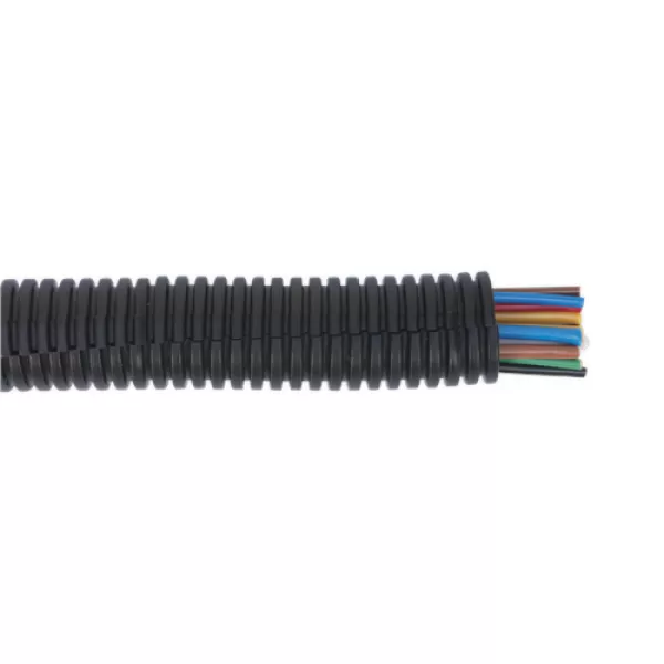Image of Genuine SEALEY CTS1710 Convoluted Cable Sleeving Split Ø17-21mm 10mtr