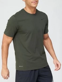 Image of Nike Training Dry T-Shirt - Khaki