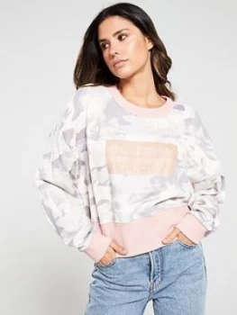 Image of Adidas Originals Cropped Sweater - Print