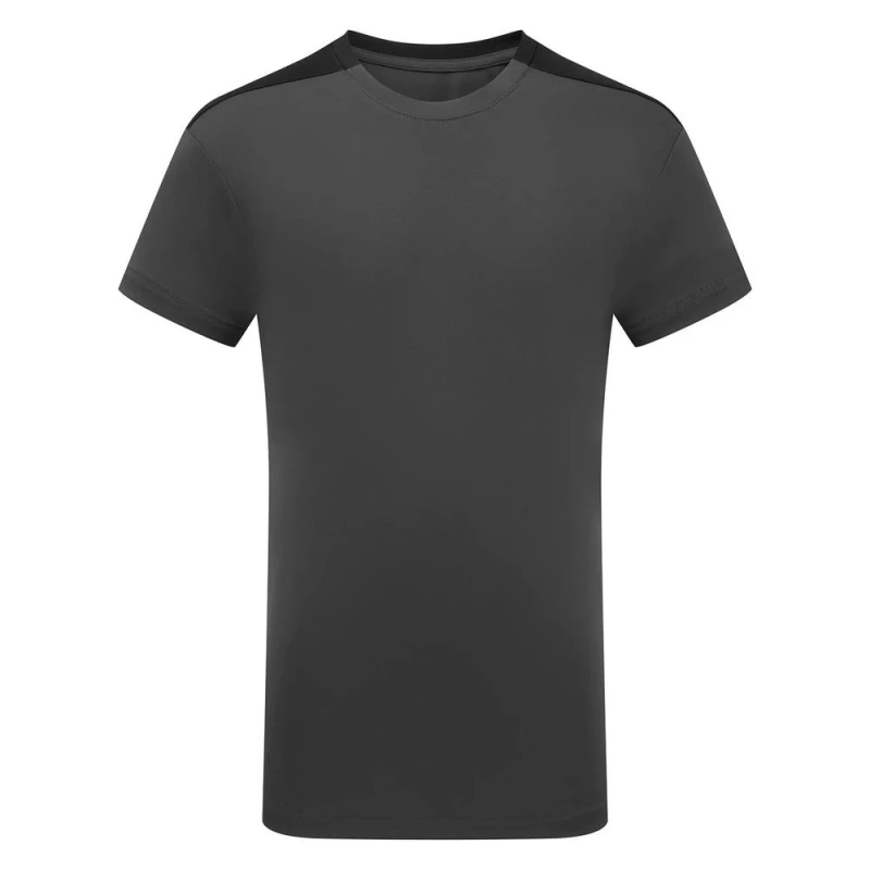 Image of TriDri Performance Contrast T-Shirt in Grey Size: 12-13 Years Grey Unisex 12-13 Years