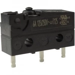 Image of Zippy Microswitch SW1 06S1 00P0 Z 250 V AC 6 A 1 x OnOn momentary