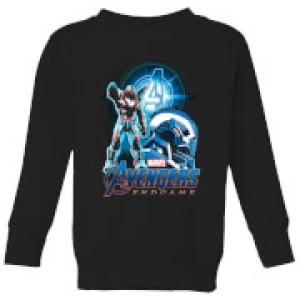 Image of Avengers: Endgame War Machine Suit Kids Sweatshirt - Black - 5-6 Years