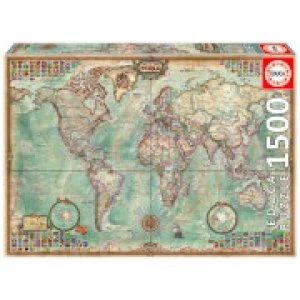 Image of Map of the World Jigsaw Puzzle (1500 Pieces)
