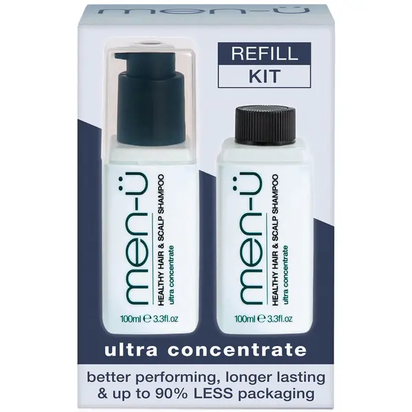 Image of men u Healthy Hair & Scalp Shampoo Refill Kit 100ml