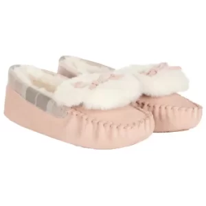 Image of Barbour Womens Darcie Slippers Pink Suede 6
