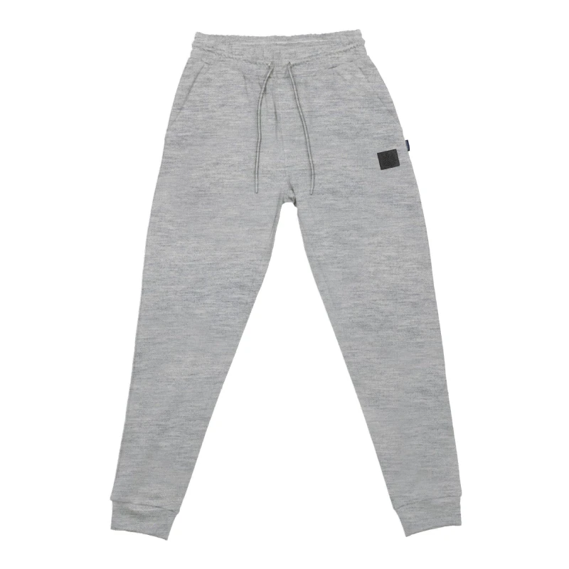 Image of Aquascutum Mens Closed Hem Fleece Joggers Closed Hem Fleece Jogging Bottoms Small Grey 48273102350