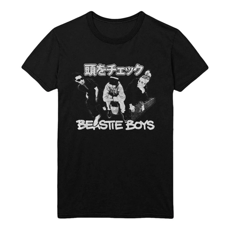 Image of Beastie Boys Beastie Boys Men Check Your Head Cotton T-Shirt in Black Size: large Black L Male 5063300180556