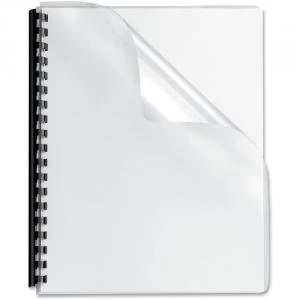 Image of Fellowes Apex PVC Cover Light Weight Clear A4 Pack of 100