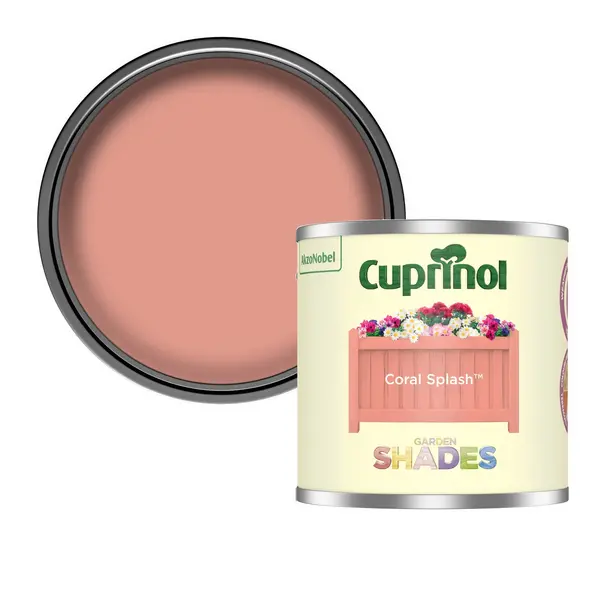 Image of Cuprinol Garden Shades Coral Splash Tester - 125ml Pink