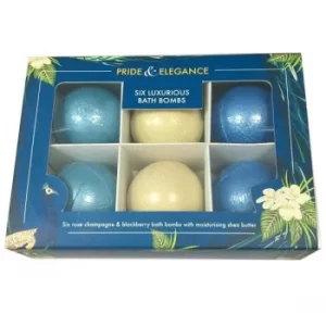 Image of Set of 6 Pride & Elegance Luxury Bath Bombs