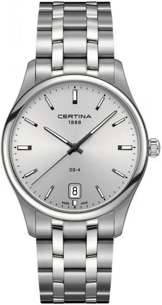 Image of Certina Watch DS-4 Big Size Quartz - Silver CRT-294