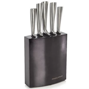 Image of Morphy Richards Accents 5 Piece Knife Block - Black