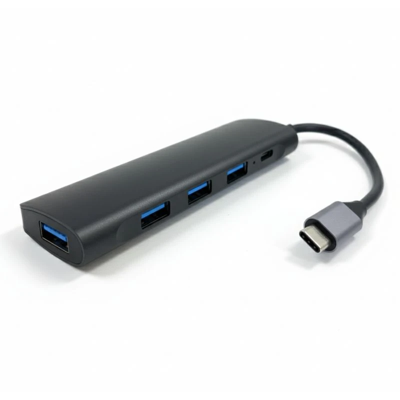 Image of FDL USB TYPE C TO 4 PORT USB A 3.0 HUB + 1x USB-C WITH PD