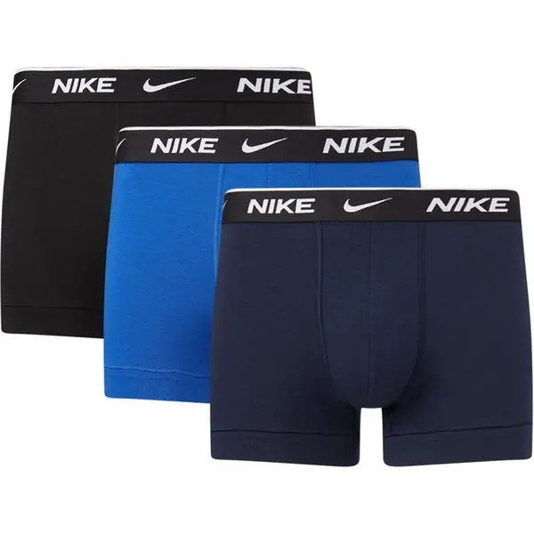 Image of Nike 3 Pack Dri-FIT Essential Microfiber Trunks Mens - Blue XL