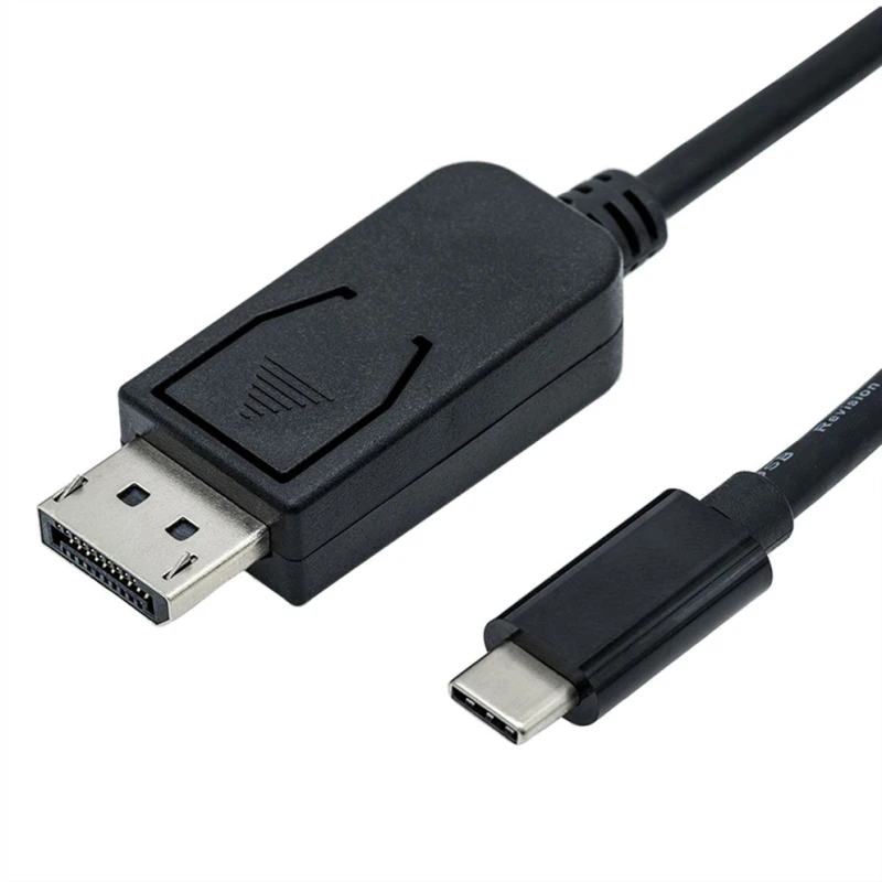 Image of ROLINE 11045845 1m USB Type-C DisplayPort Black