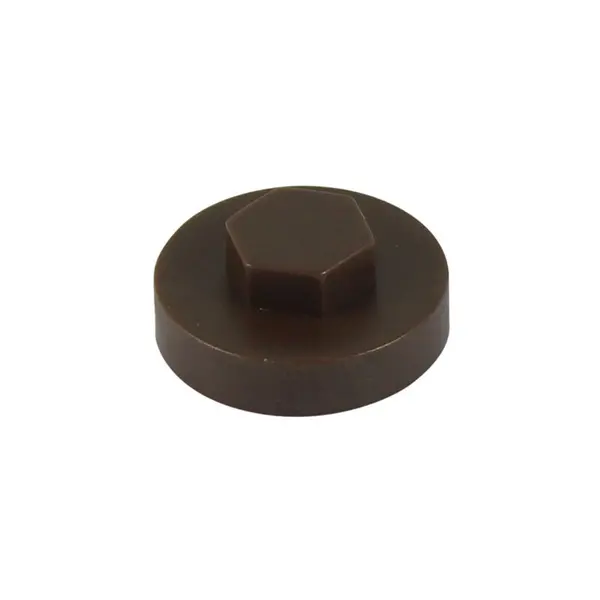 Image of Colour Match Hexagon Screw Cover Cap 5/16" x 19mm 1908B29CAP Colour: Van Dyke Brown