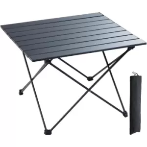 Image of Folding Camping Table, Outdoor Portable Side Tables, Lightweight Fold Up Table, Aluminum Alloy Ultra Compact Work Table with Carry Bag, For Cooking,