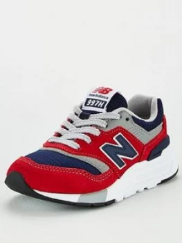 Image of New Balance 997 Childrens Trainers - Red/Navy