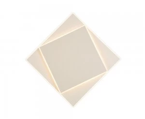 Image of Flush Wall Lamp, 18W LED, 3000K, 1090lm, IP20, White