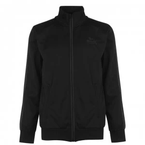Image of Lonsdale Track Jacket Mens - Black/White