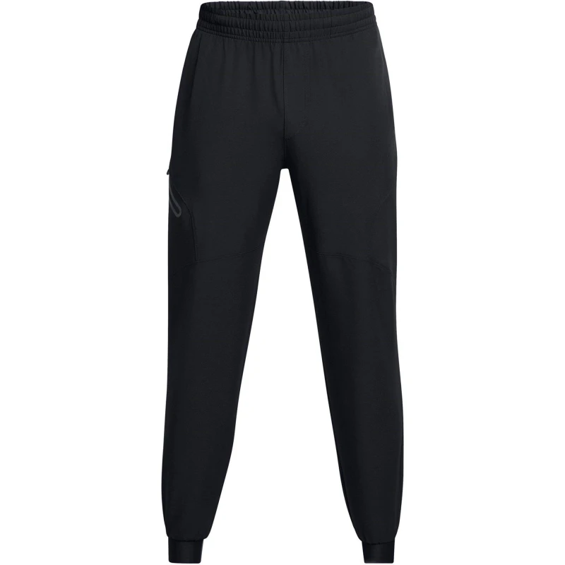 Image of Under Armour Mens Unstoppable Closed Hem Woven Joggers Black male S