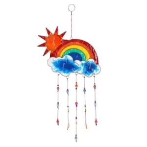 Image of 35cm Sun and Rainbow Suncatcher