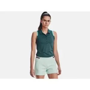 Image of Under Armour Womens Zinger Point Slvls Polo Midnight Navy L