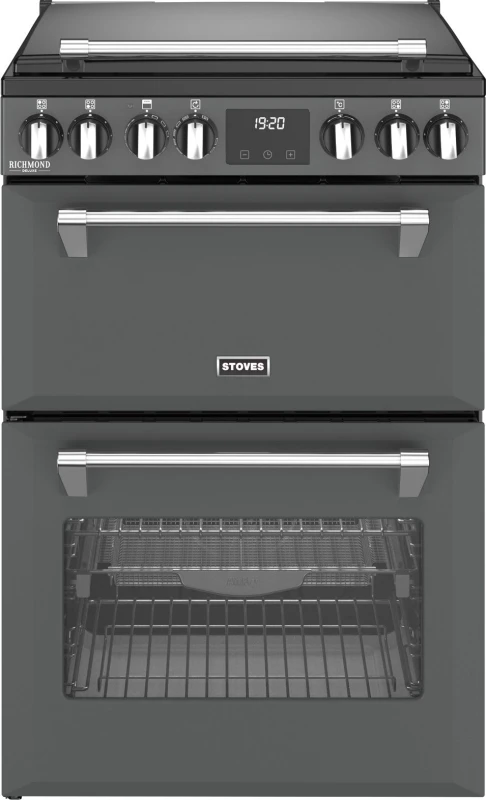 Image of Stoves Richmond Deluxe 60Ei RTY 60cm Electric Mini Range Cooker with Induction Hob - Anthracite - A/A Rated