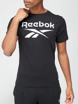 Image of Reebok Big Logo T-Shirt - Black