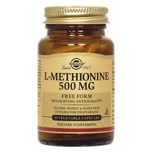 Image of Solgar L Methionine 500 mg Vegetable Capsules 30 Capsules