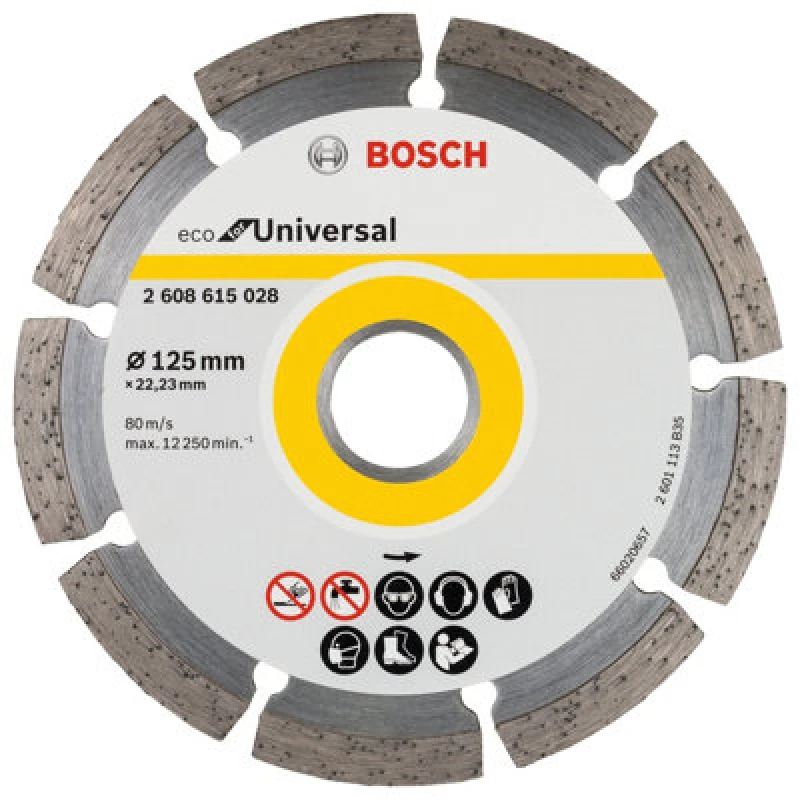 Image of Bosch ECO Universal Segmented Diamond Cutting Disc 2608615028 Diameter: 125mm