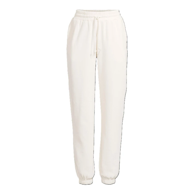 Image of Casall Fleece Closed Hem Jogging Bottoms Womens Off White female 16 (XL)