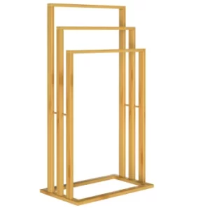 Image of Bamboo Towel Rail with 3 Poles