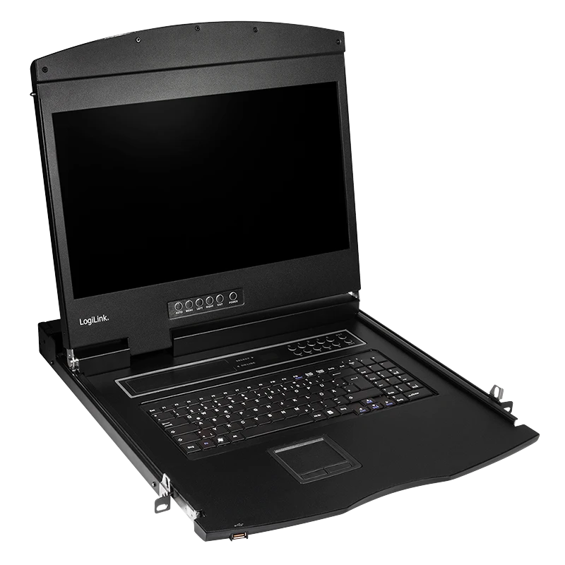 Image of LogiLink KVM Console with 19" Full HD LCD Screen. HDMI. German ke